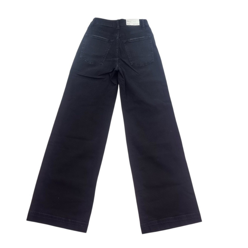 Warp + Weft NCE Nice Cote Wide Leg Black Jeans Size 24 NWT - Picture 3 of 16